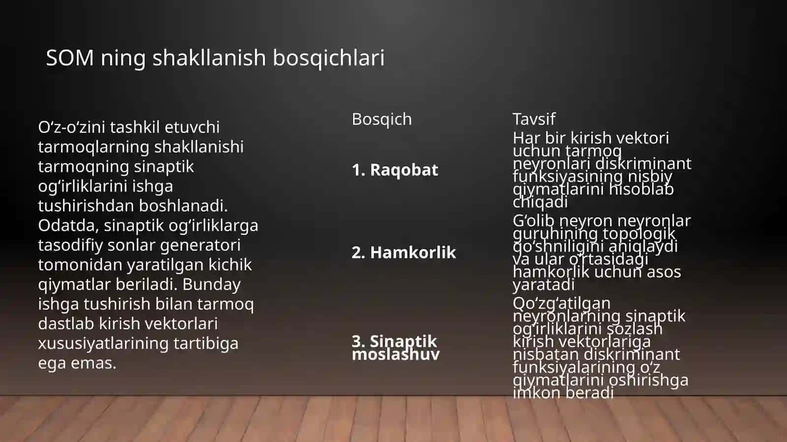Koxonet neyron tarmog'i 4