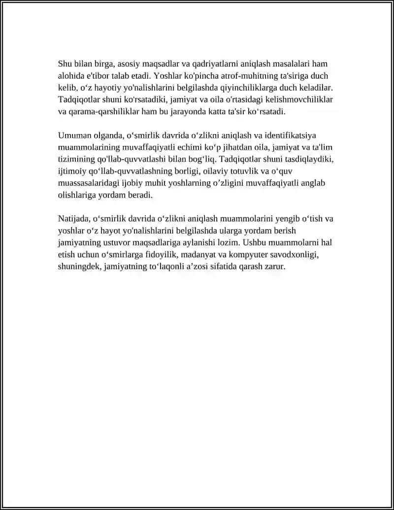 O‘SMIRLIK DAVRINING PSIXOLOGIK MUAMMOLARI 4
