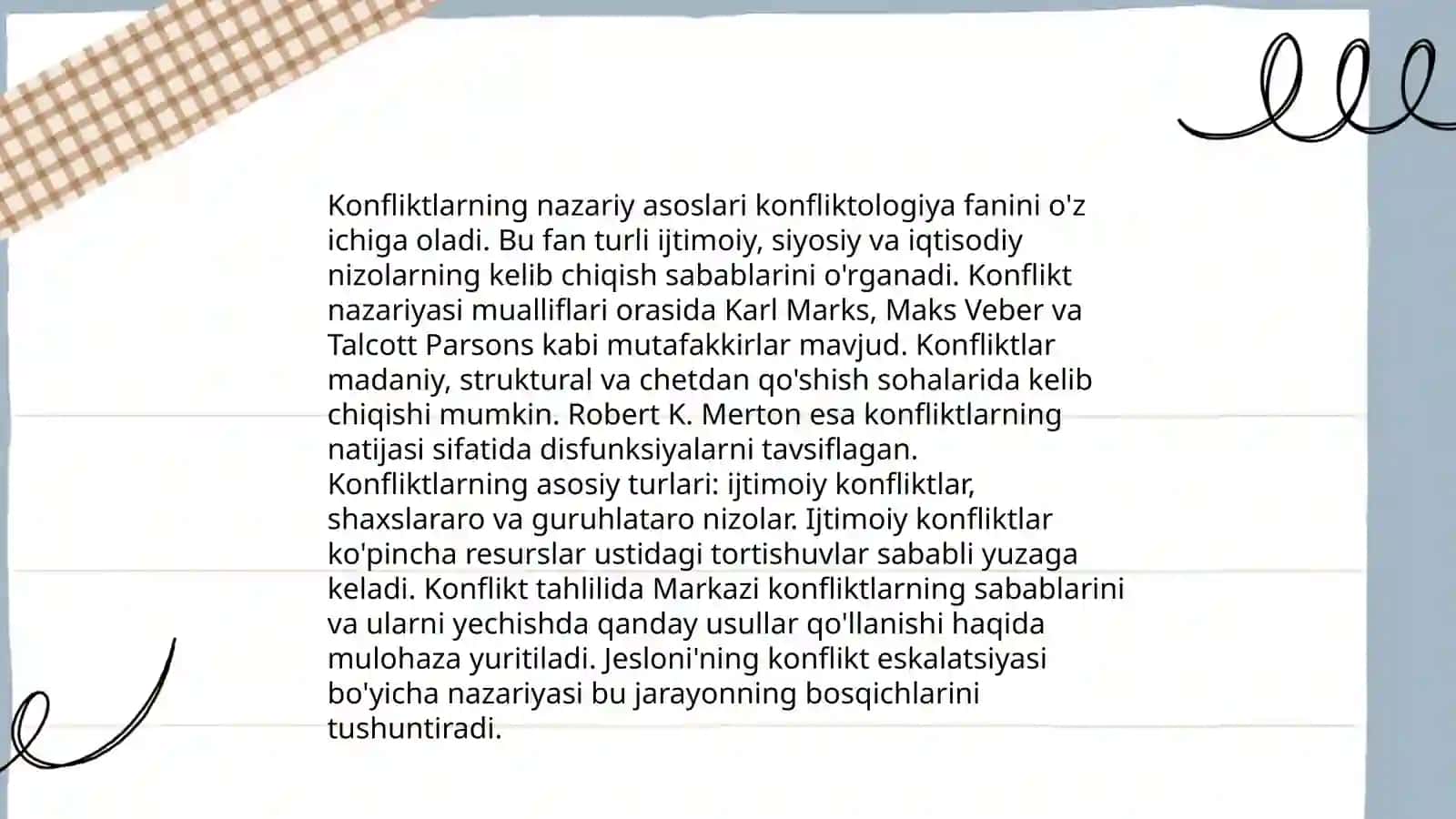 Konfliktlarni Umumiy Nazaryalari 4