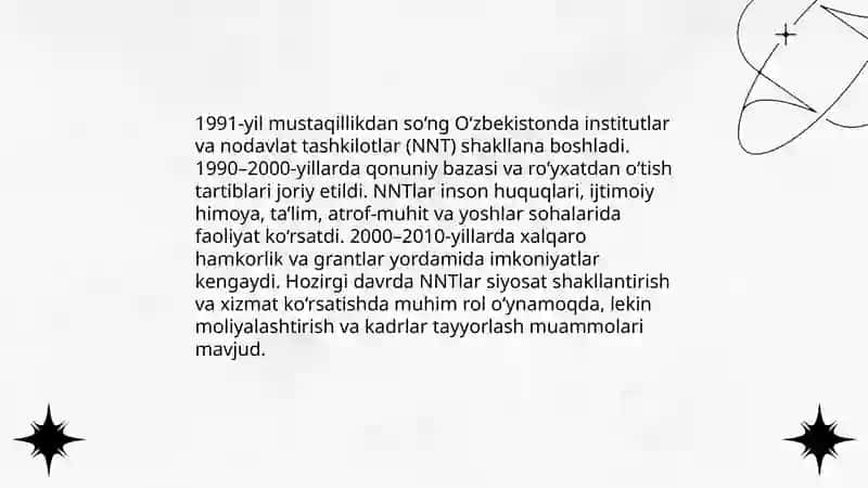O'zbekistonda fuqarolik jamiyati: tarixiy rivojlanish 4