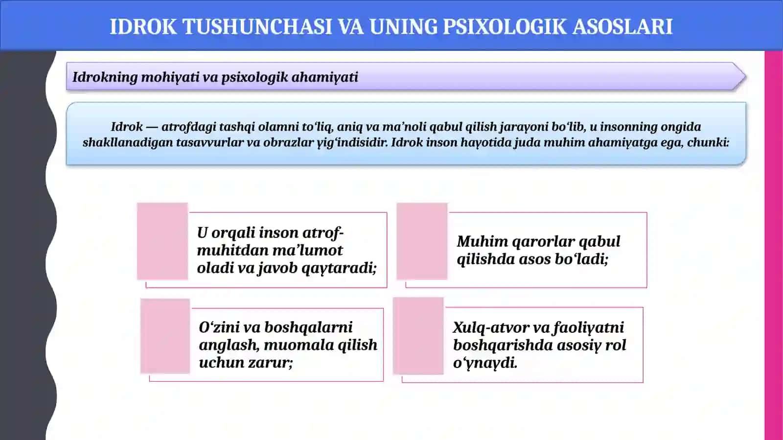 Idrok buzilishlari 4