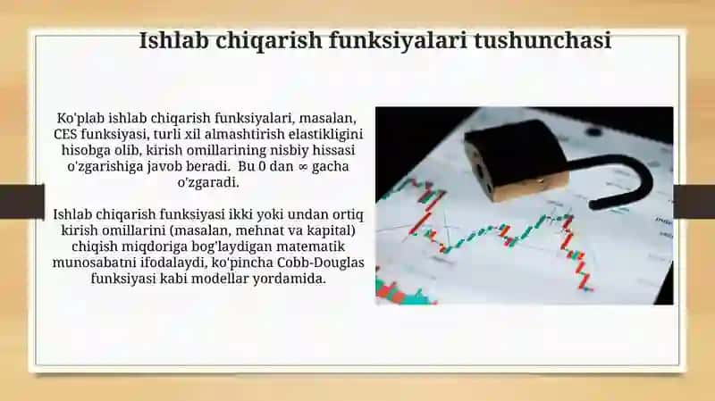Makroiqtisodiy indrkatorlarni ishlab chiqarish funksiyalari yordamida tadqiq qilish 4