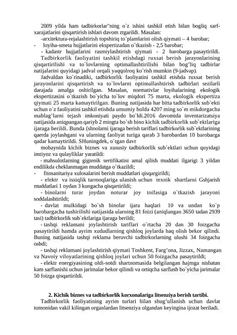 BIZNES FAOLIYATINI TASHKIL ETISH VA BOSHQARISH 4