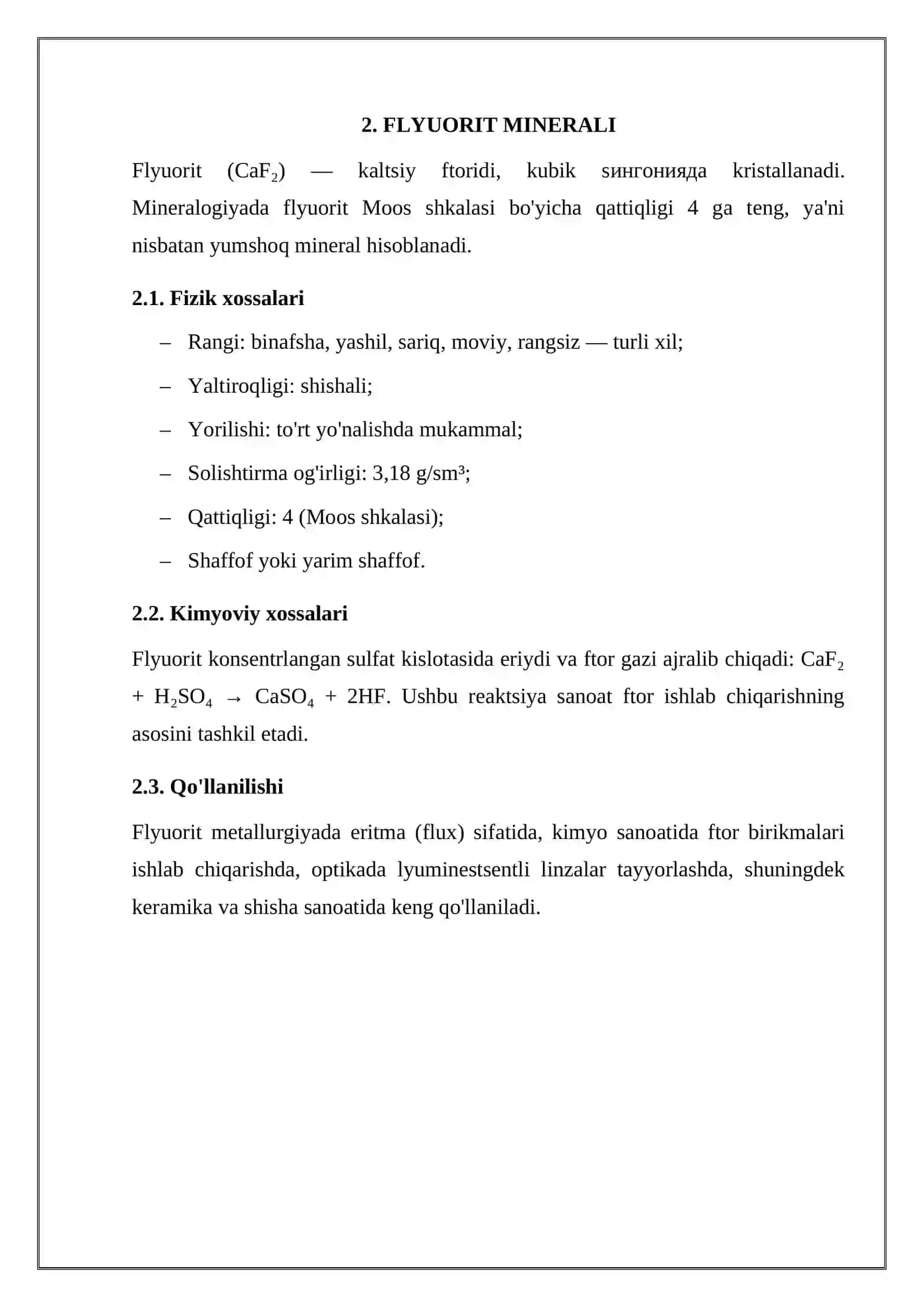 Minerallarning uglerod gruppasi 4