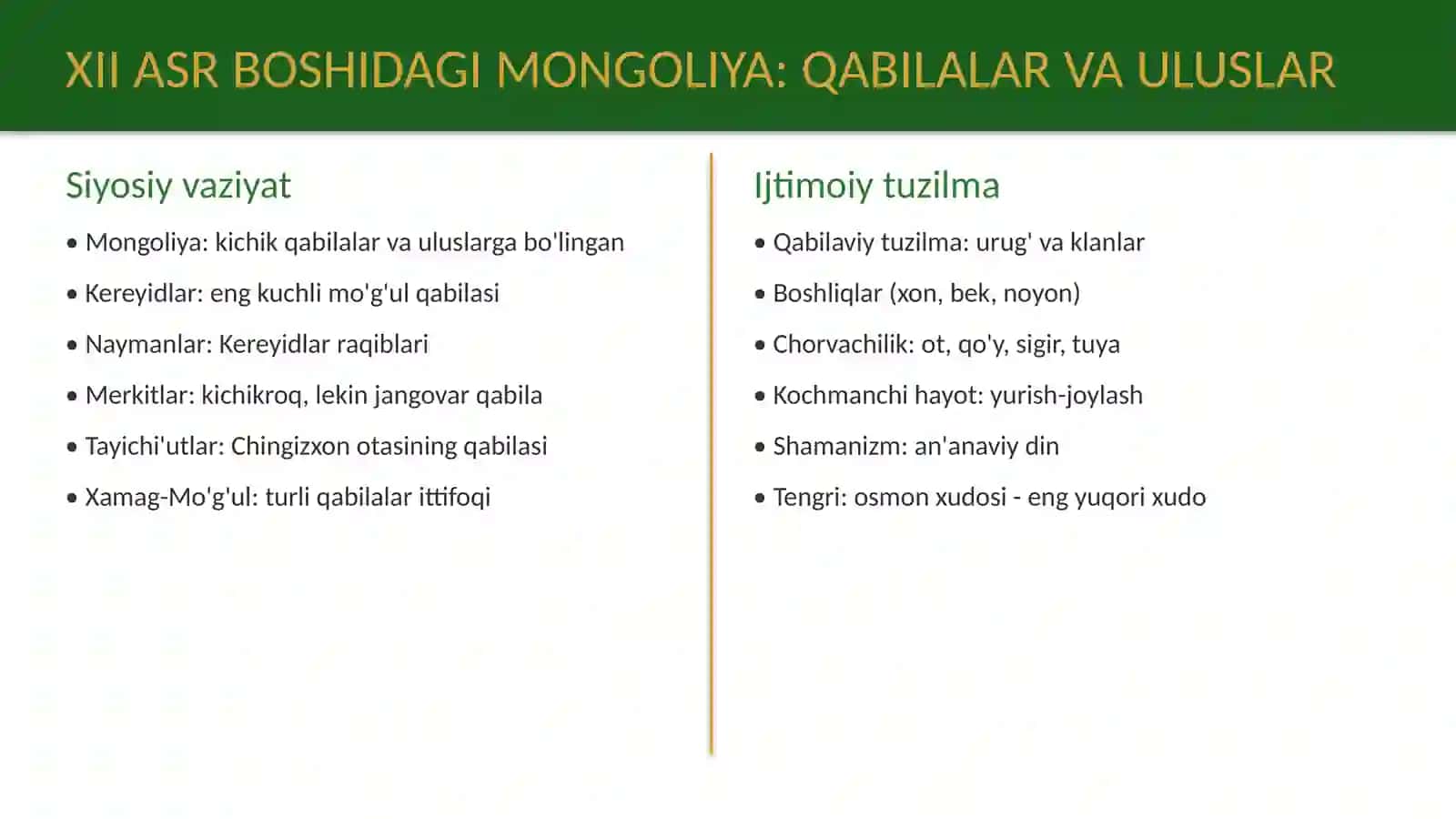 XII-XVII asrlarda Mongoliya 4