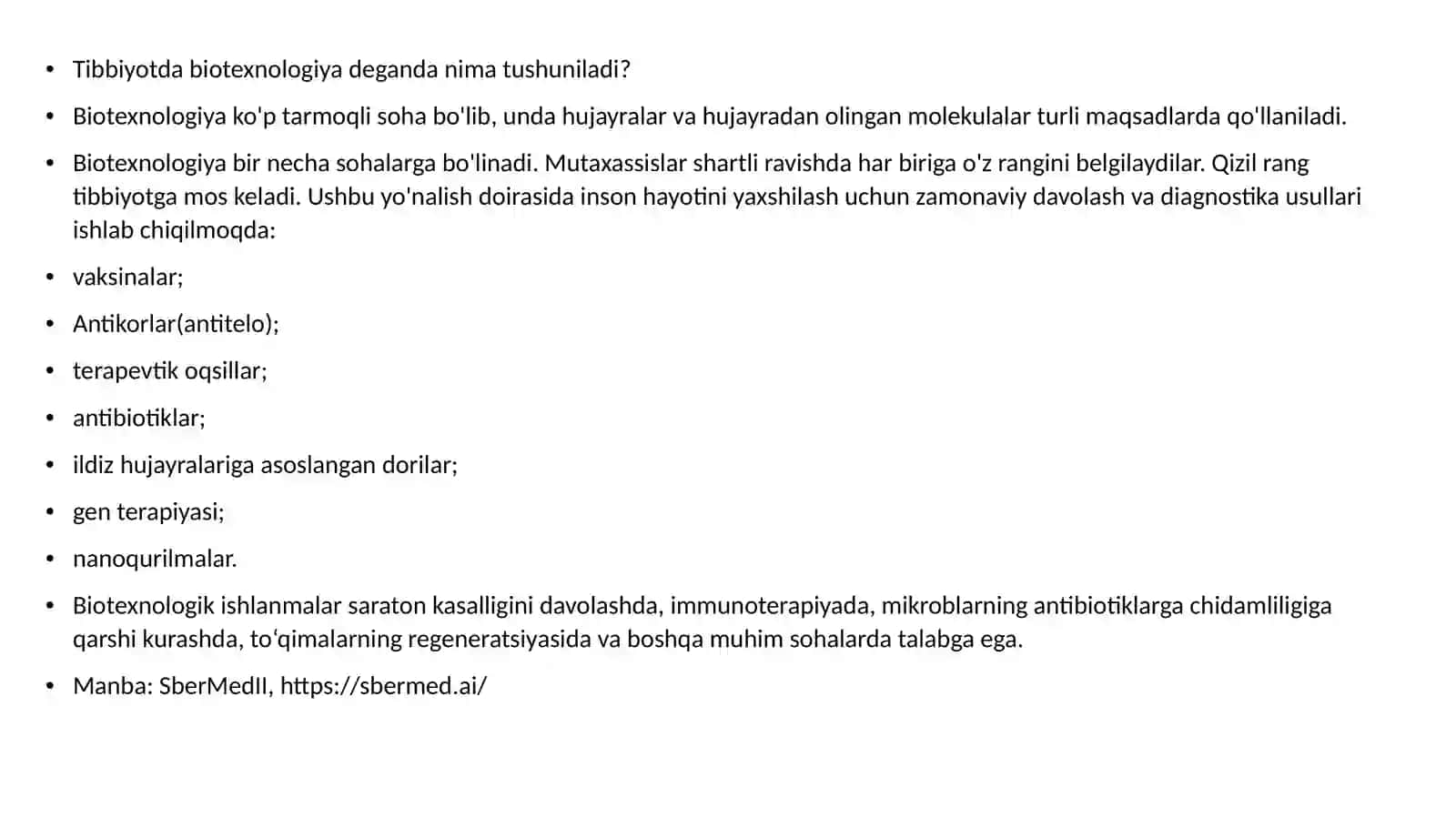 Tibbiyot Biotexnologiyasi 4