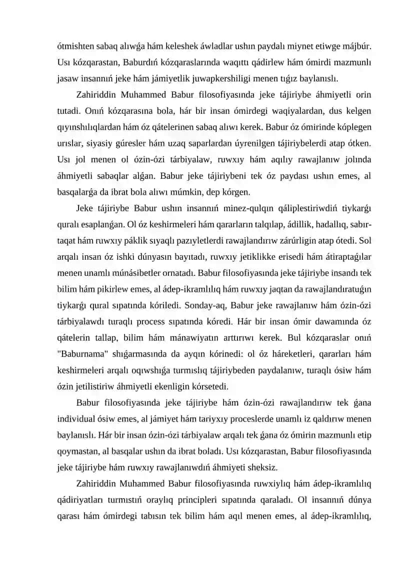 Zahiriddin Muhammed Babur filosofiyası 4