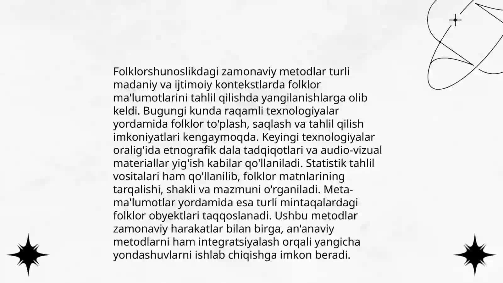 Bugungi oʻzbek folklorshunosligining rivoji 4
