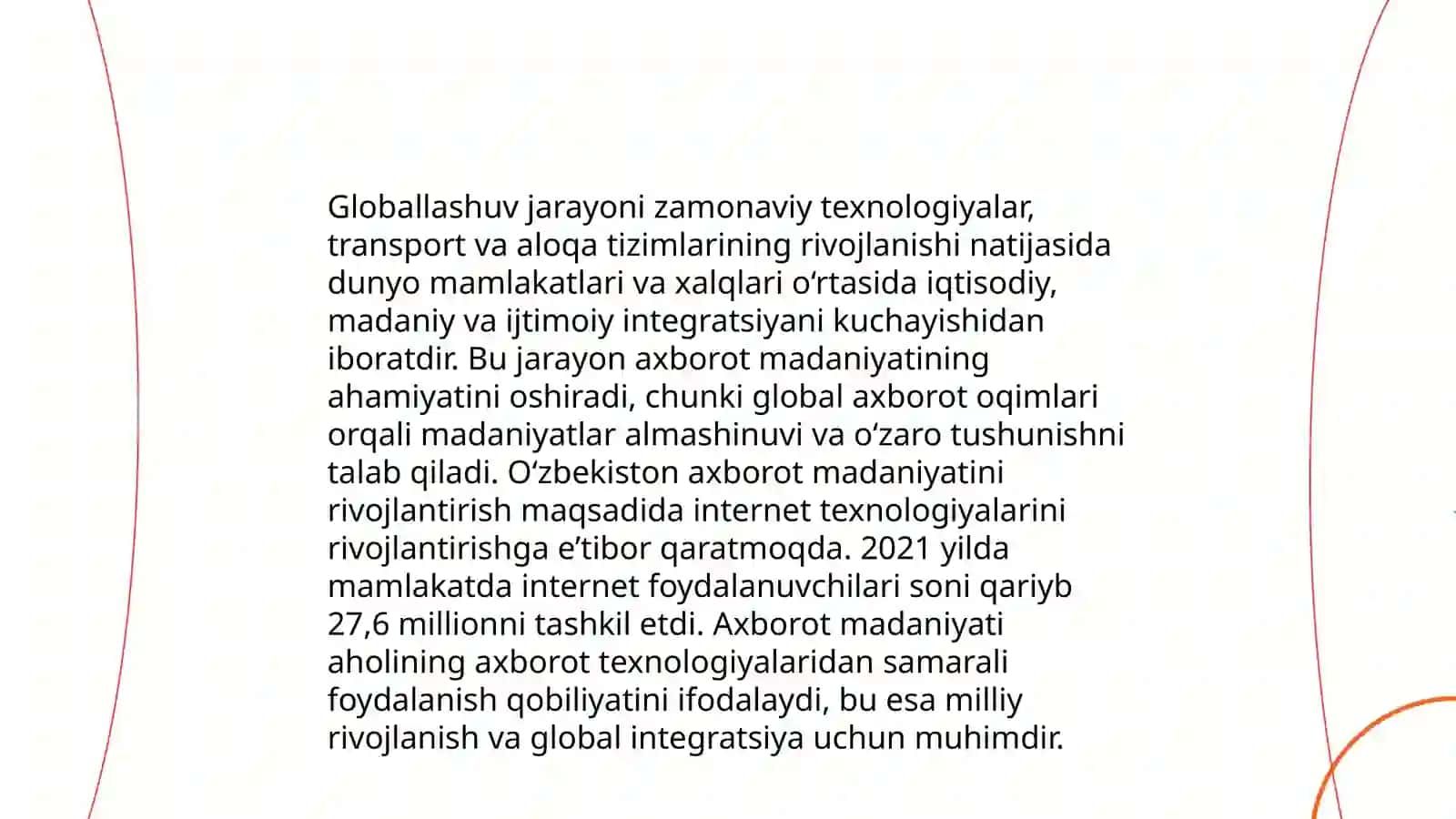 Globallashuv davrida axborot madaniyati zarurati 4