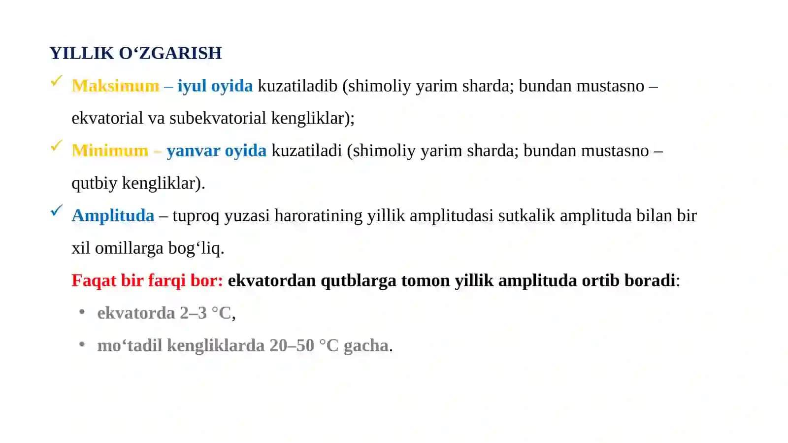 ATMOSFERADAGI ISSIQLIK VA NAMLIKNING AYLANISH JARAYONI 4