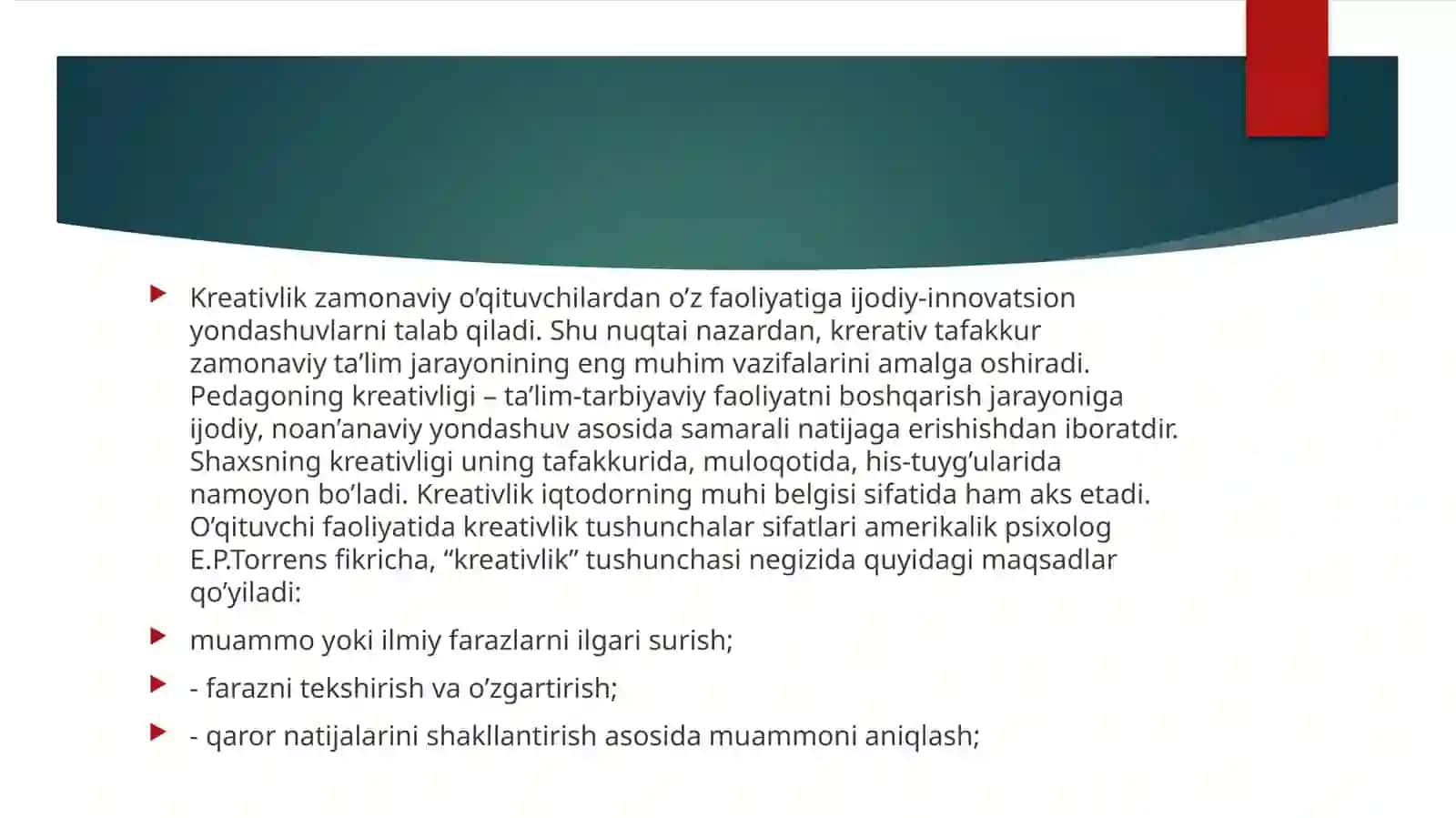 PEDAGOGIK KREATIVLIK 4