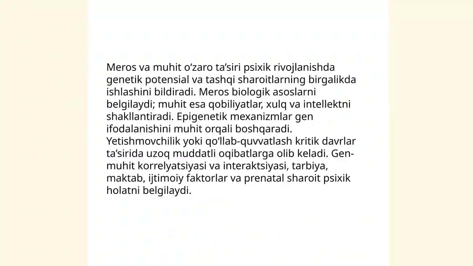 Psixik rivojlanishning asosiy qonunyatlari 4