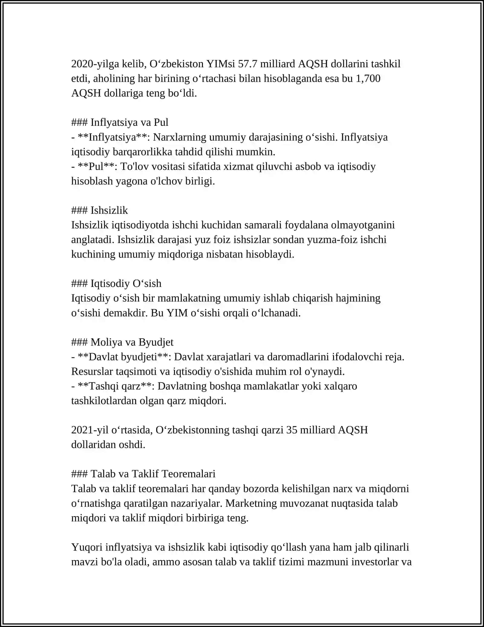 IQTISODIYOTGA KIRISH 4