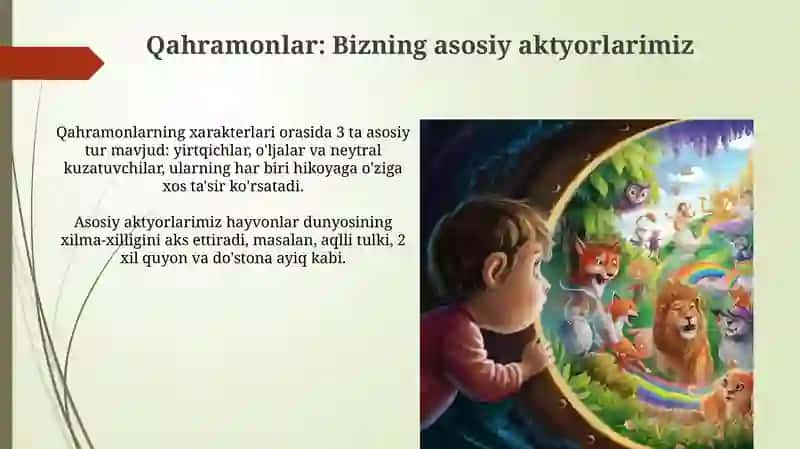 Kirish: Hayvonot olamiga sayohat 4