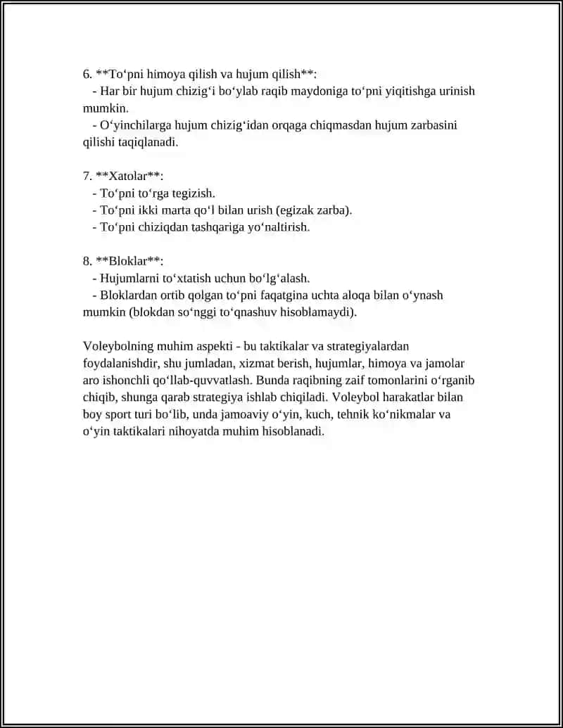 Voleybol Sport O'yinlari 4