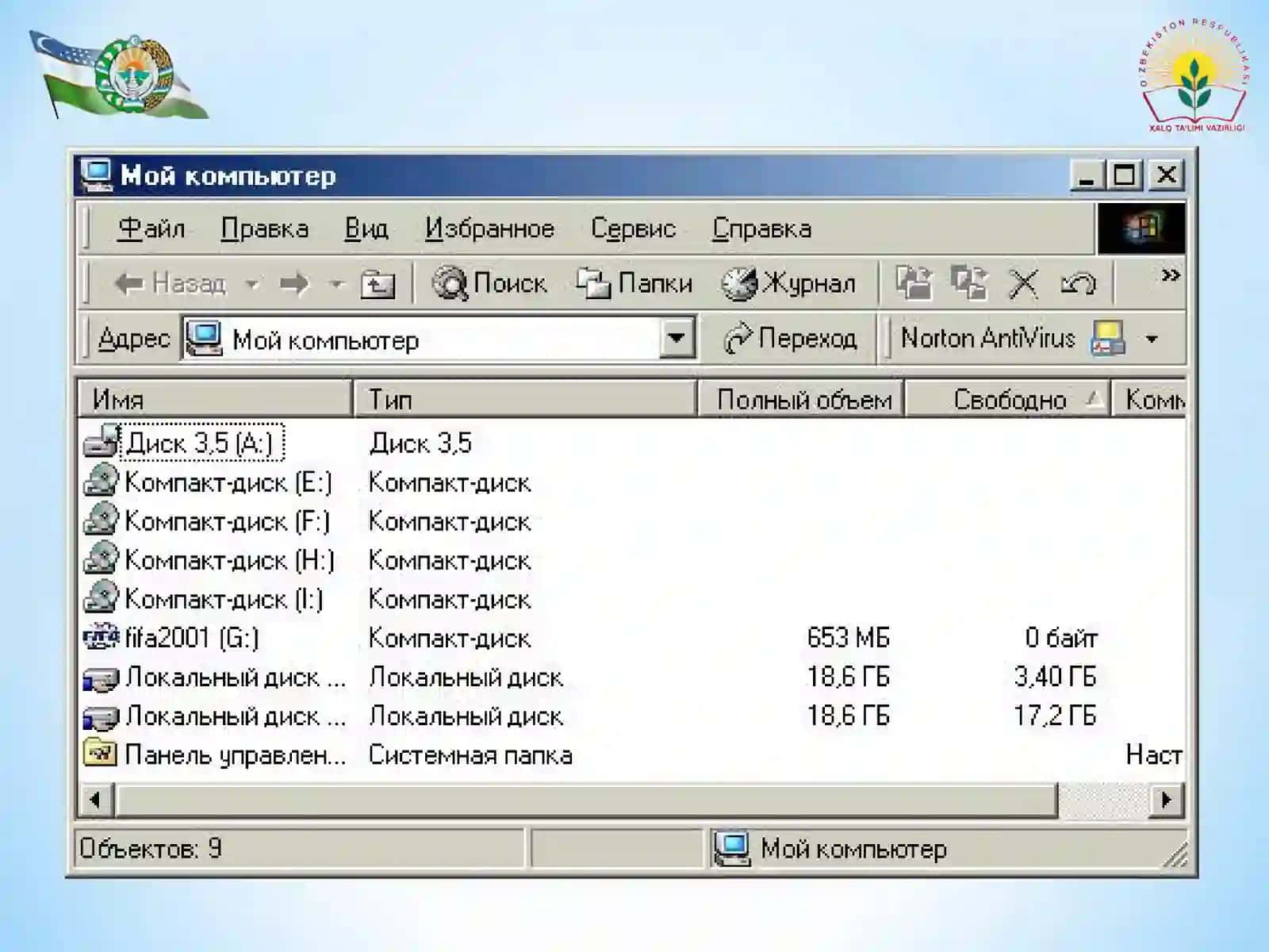WINDOWSNING MA`LUMOTNOMA TIZIMI 4