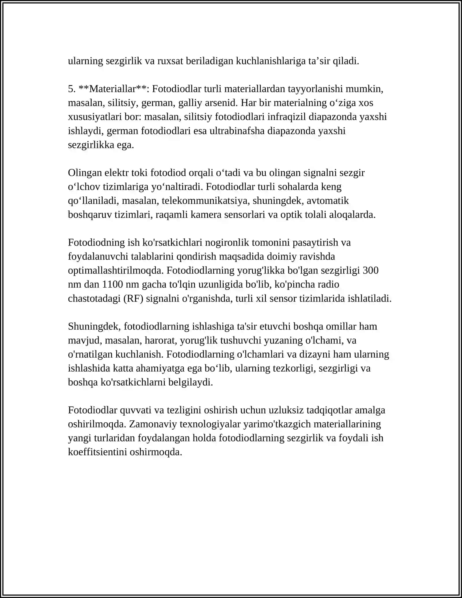 FOTODIODLAR, NURLANUVCHI DIODLAR OPTRONLAR 4
