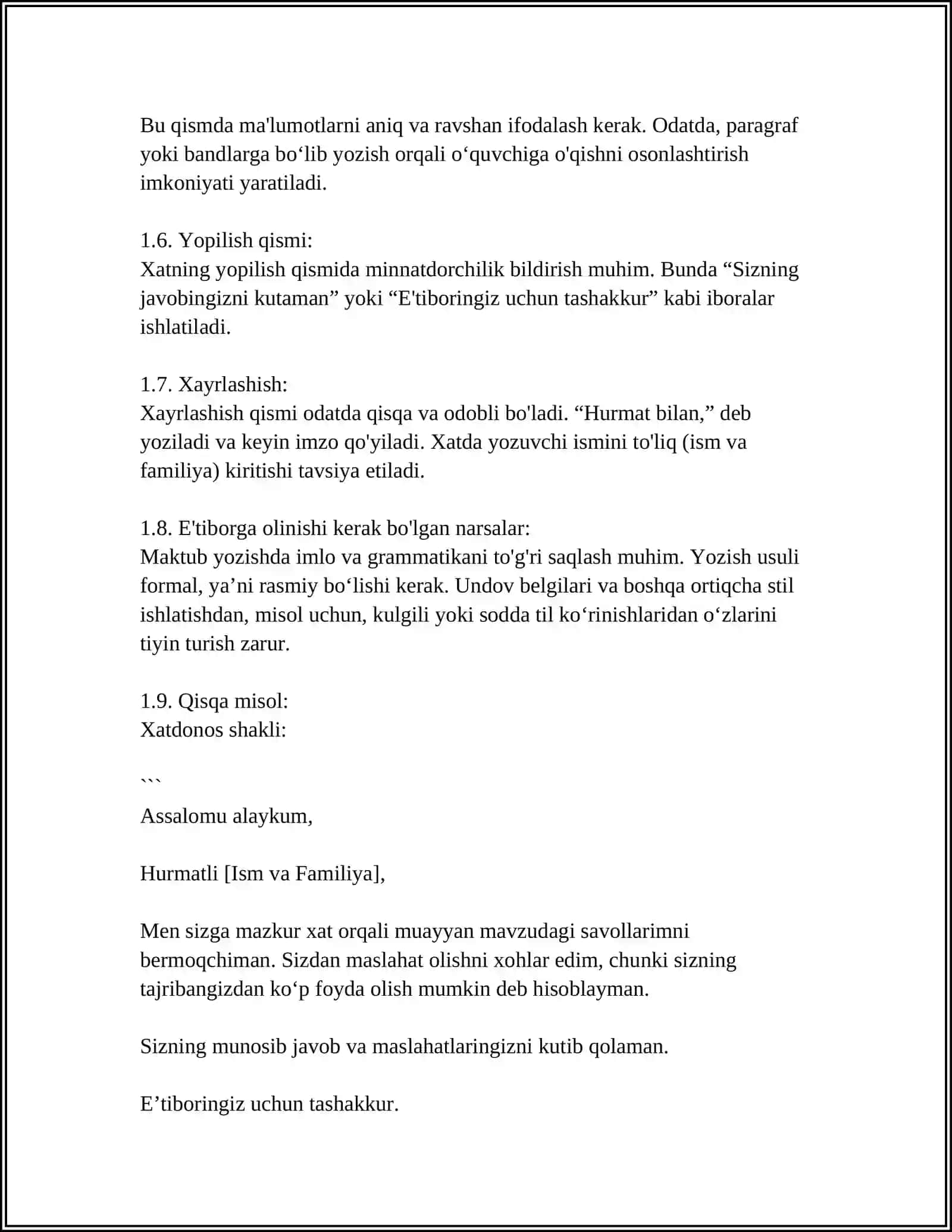 HOW TO WRITE A LETTER TO A TEACHER 4