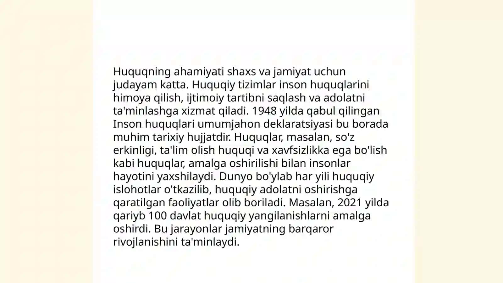 Huquqning asosiy belgilari 4
