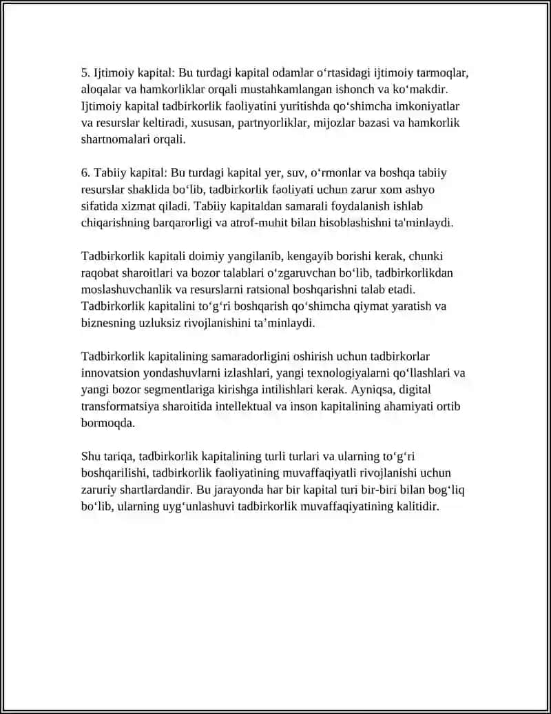 Tadbirkorlik faoliyati 4