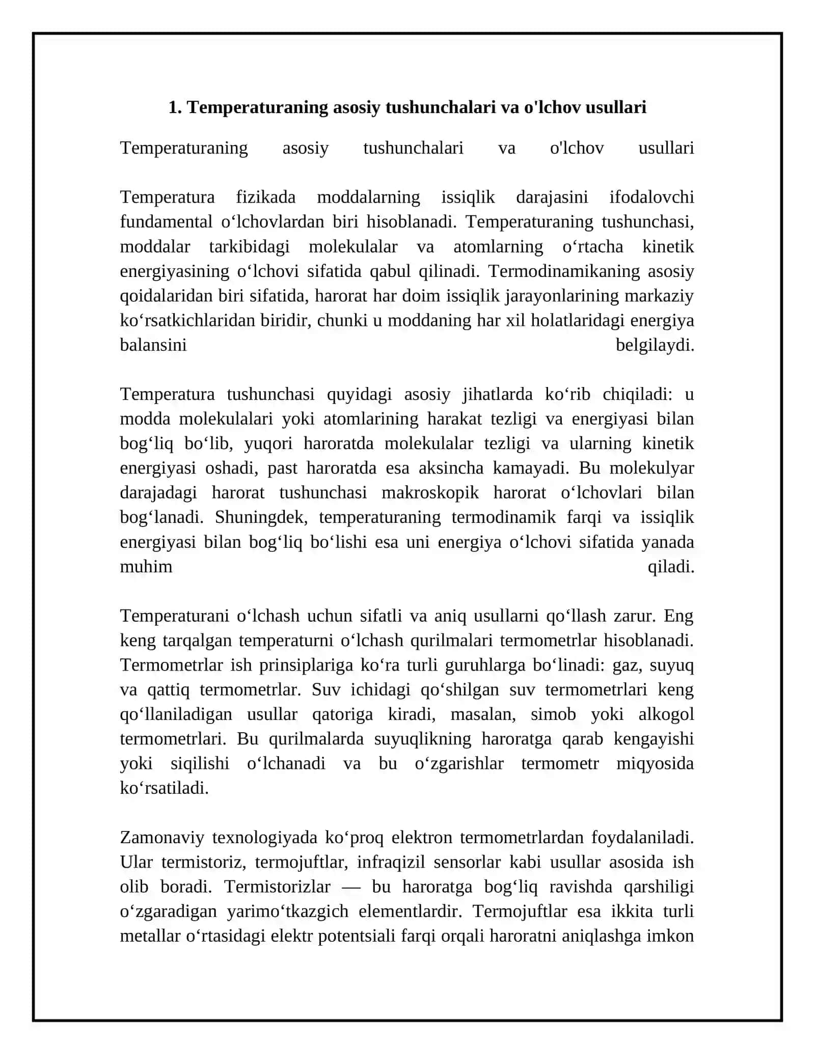 Tempratura bosim va hajm tushunchalari 4