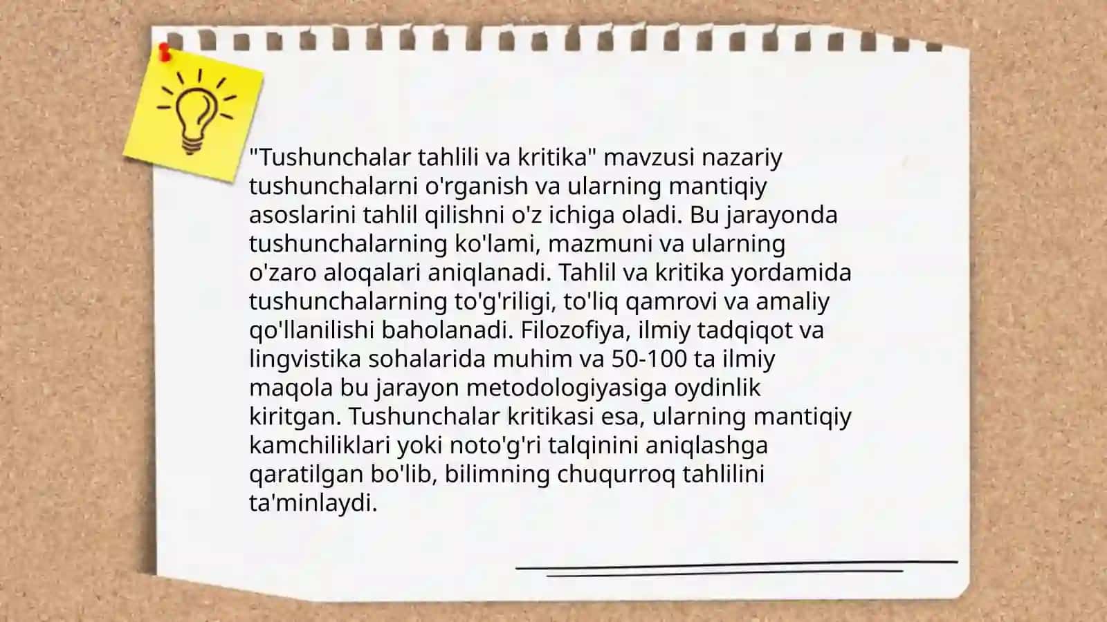 Tushunchalar tahlili” metodi 4