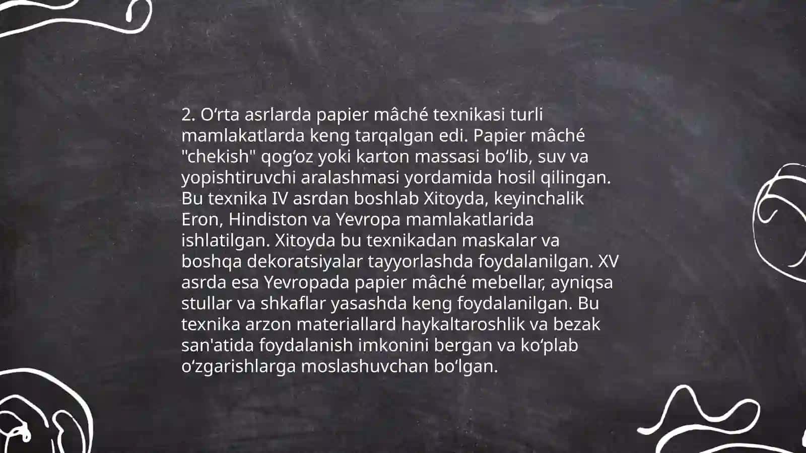 Papier mâché tarixi 4