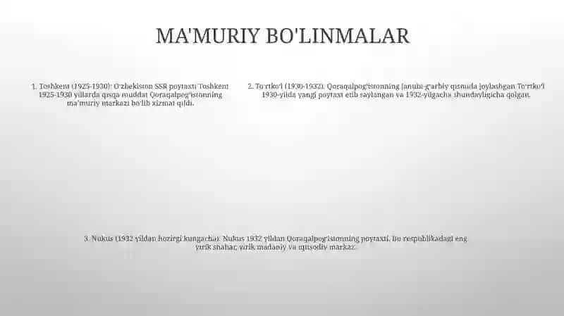 Mustaqillk Yillarida Qoraqalpog'Iston Respublikasi 4