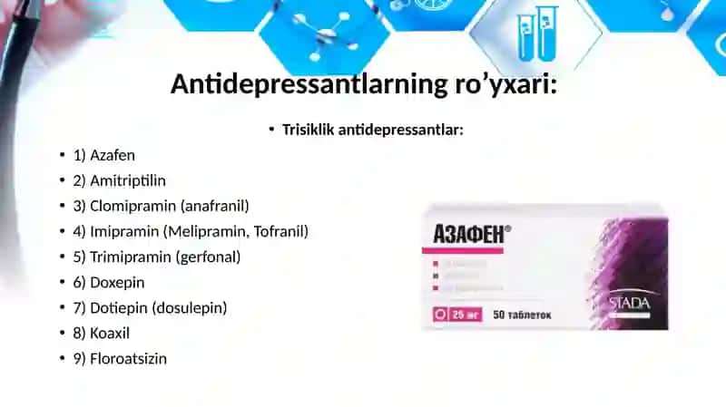 Depressiyaga qarshi dori vositalar 4