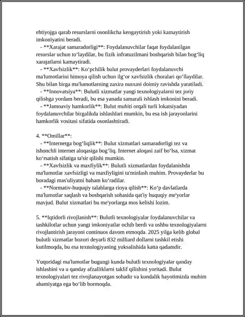Bulutli texnologiyalar (Cloud Computing) 4