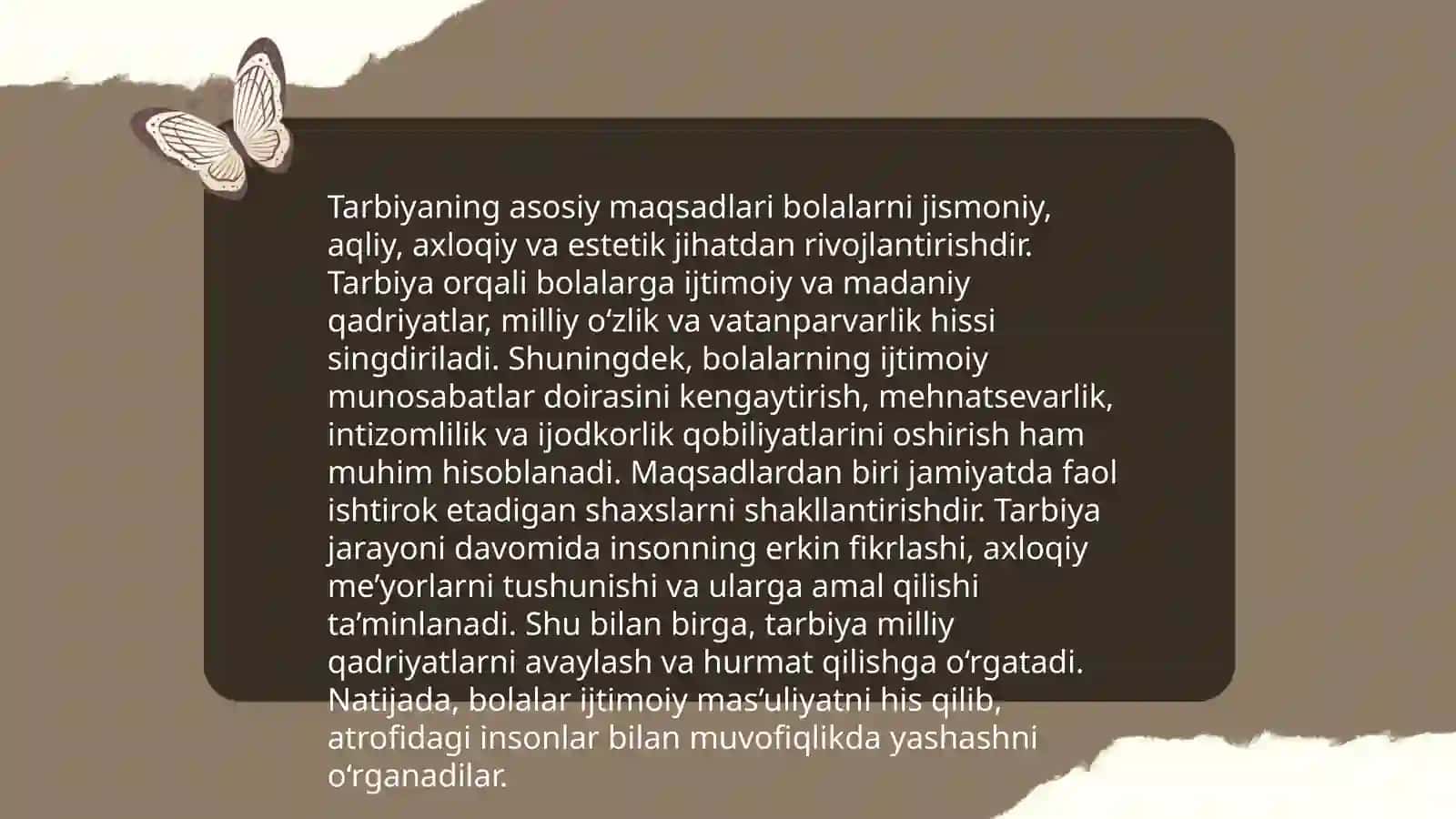 Tarbiyaning maqsadi va vazifalari 4
