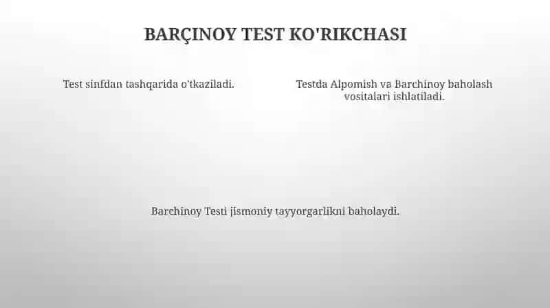 Alpomish va Barchinoy testlari 4