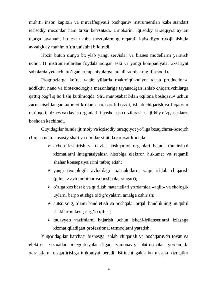 Raqamli texnologiyalar 4