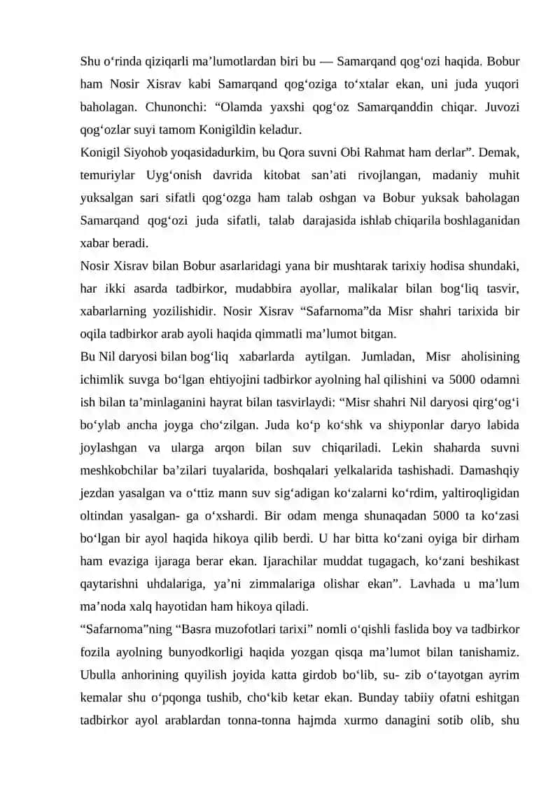 Safarnoma va Sayohatnoma turkumidagi asarlar 4