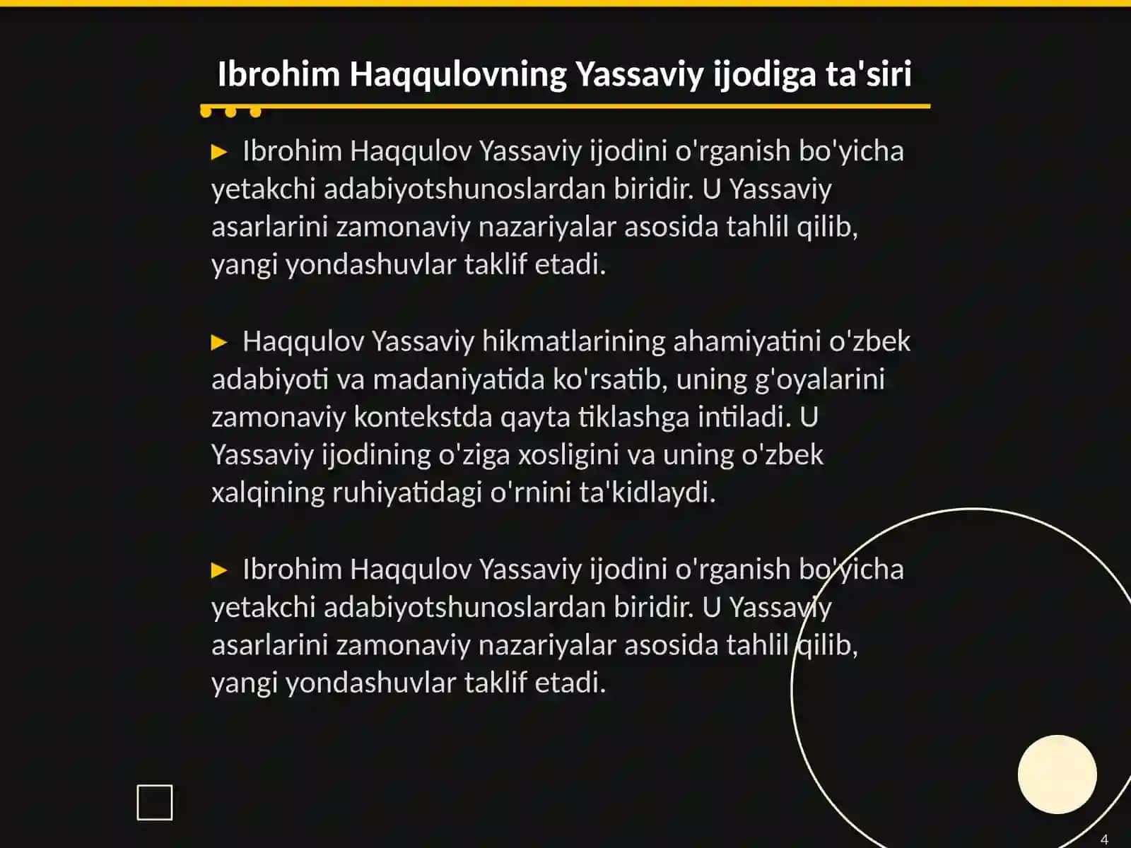 Yassaviy va uning hikmatlar toʻplami 4