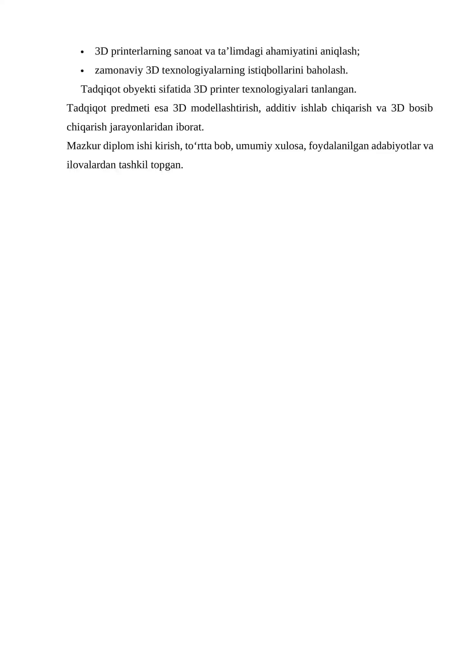 3D Printerda chop etish texnologiyasi 4