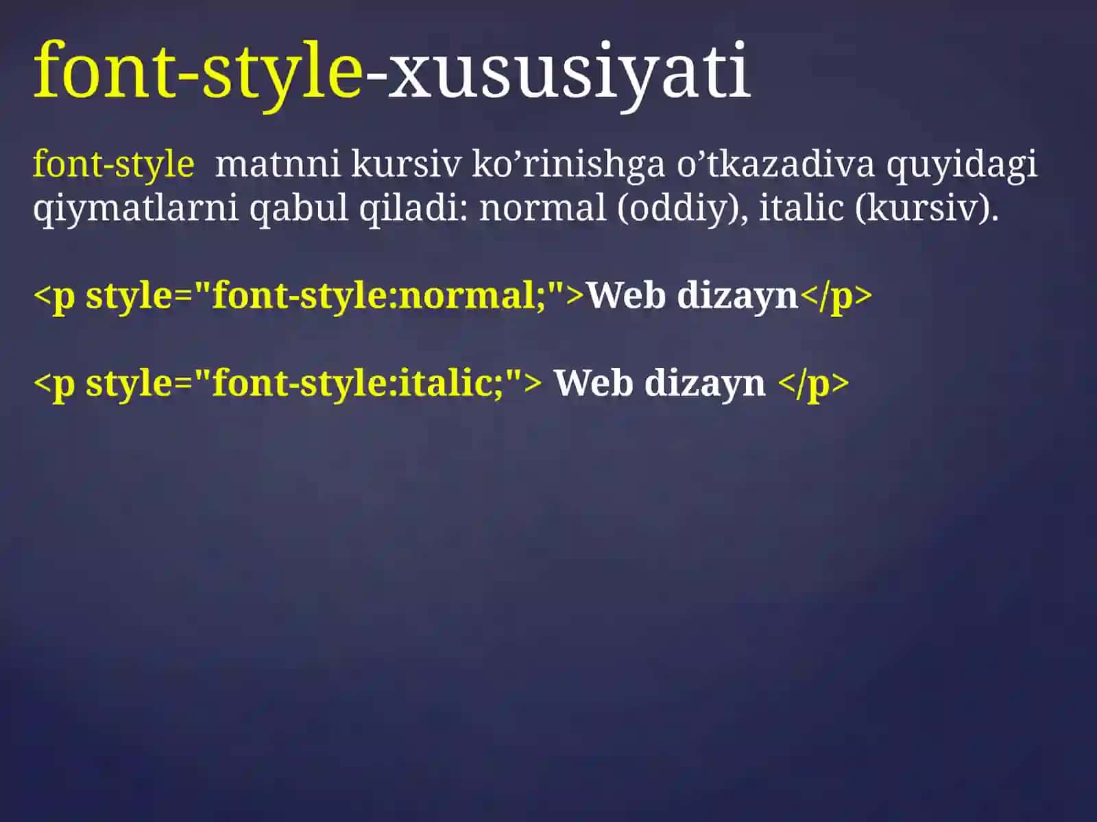 Font-size xususiyati 4