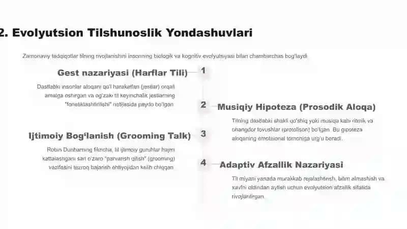 Tilning Kelib Chiqishi: Nazariyalar va Munozaralar 4