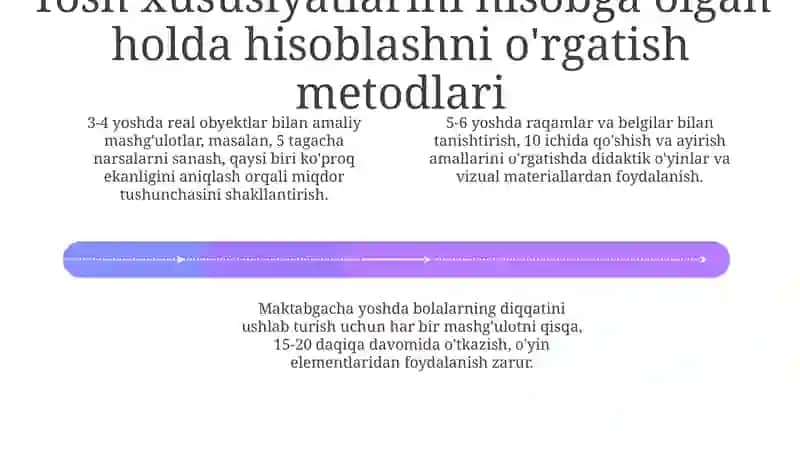 Maktabgacha ta'limda hisoblash usullarini o'rgatish 4