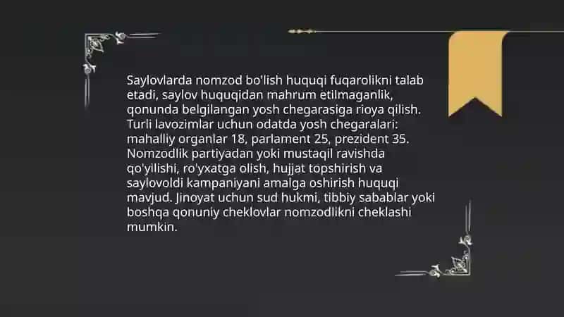 Siyosiy huquqlar 4