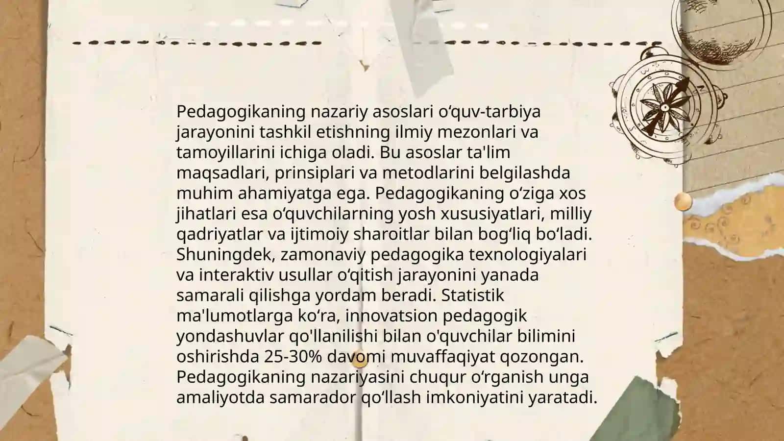 O'zbekistonda pedagogika fanining rivojlanishi 4