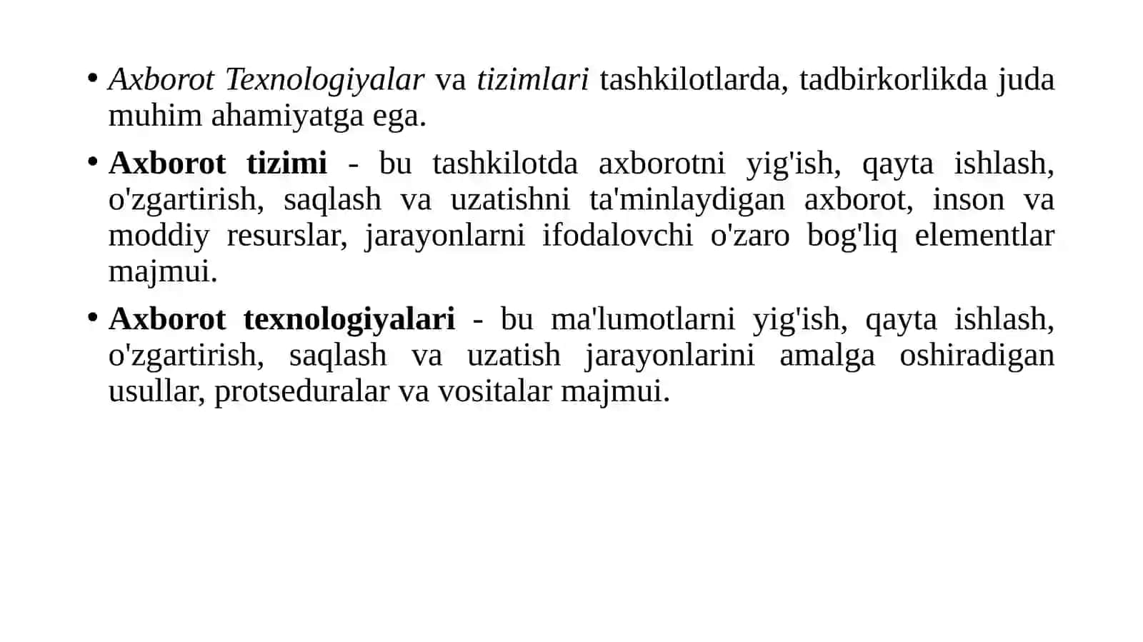 Axborot Tizimlari va Jamiyat 4