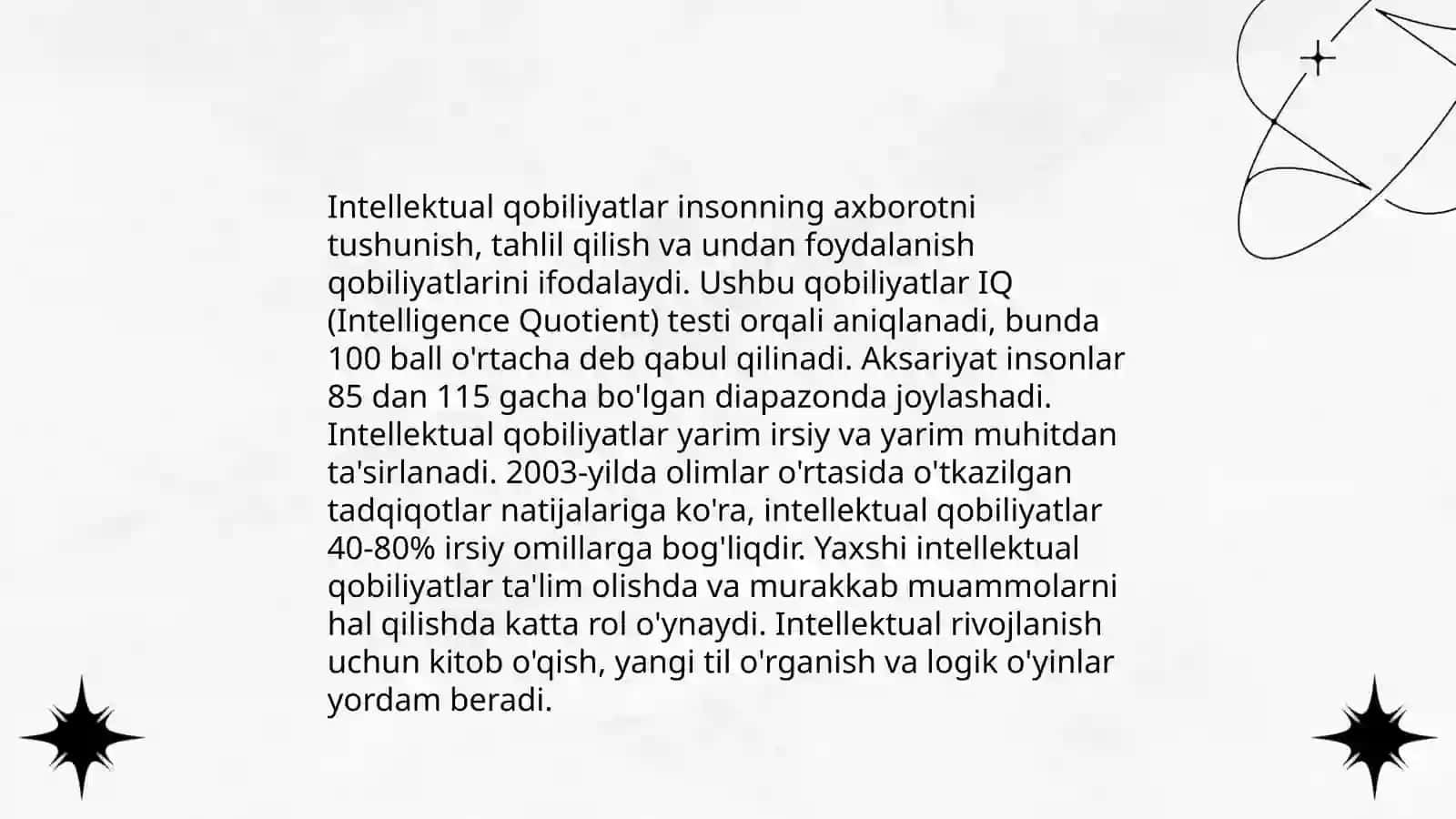 Qobiliyat va uning turlari 4