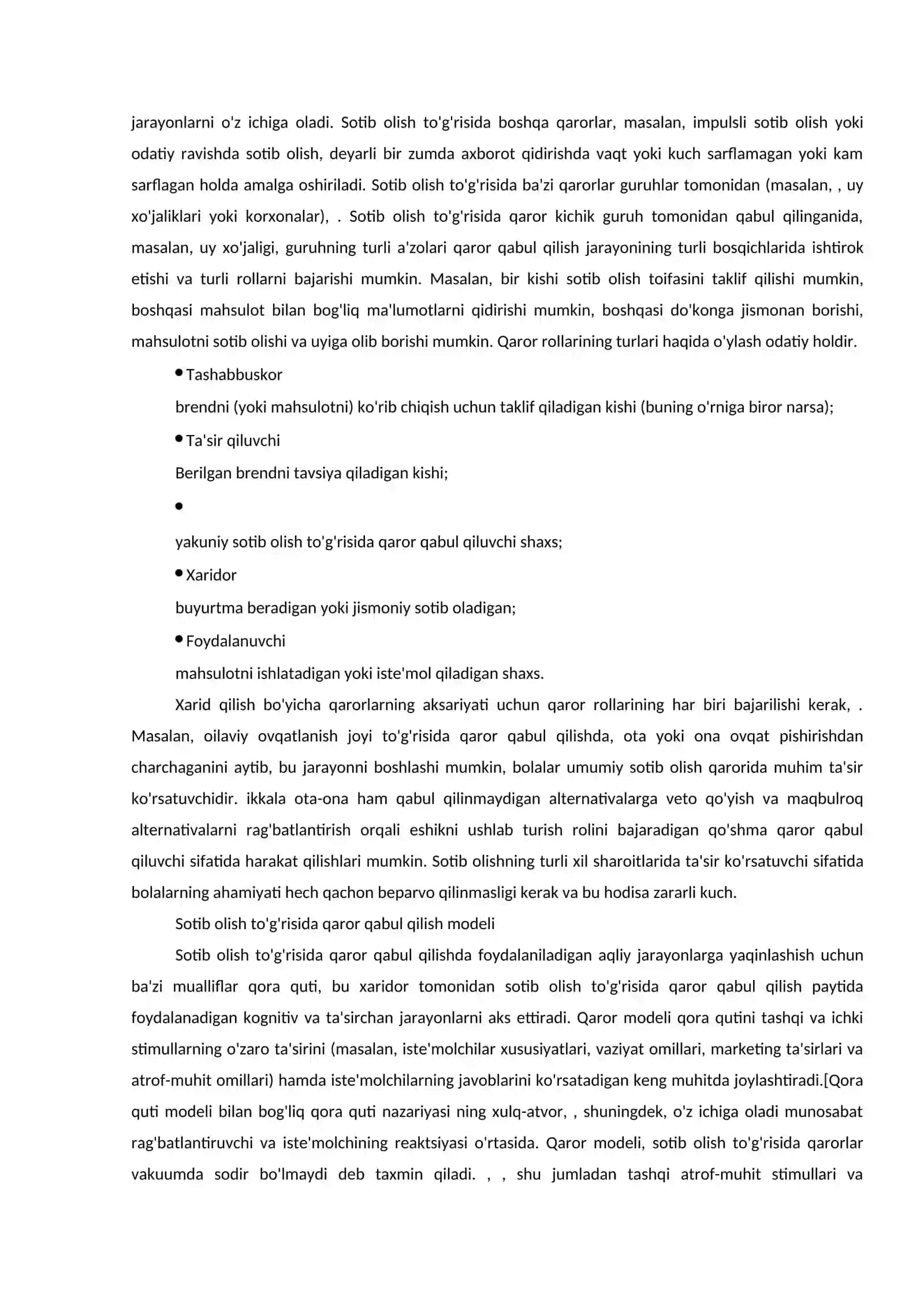 Iste’molchilarning qaror qabul qilish jarayoni 4