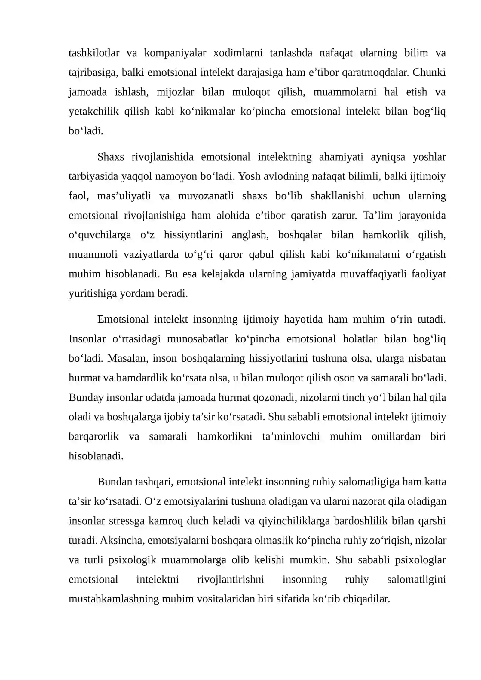 Emotsional intelekt va uning shaxs muvaffaqiyatiga ta’siri 4