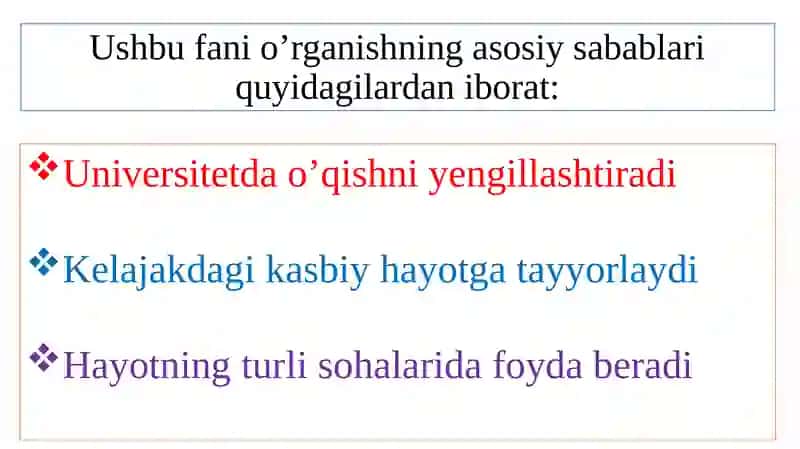 Akademik ko‘nikmalar va kasbiy kompetentlik 4