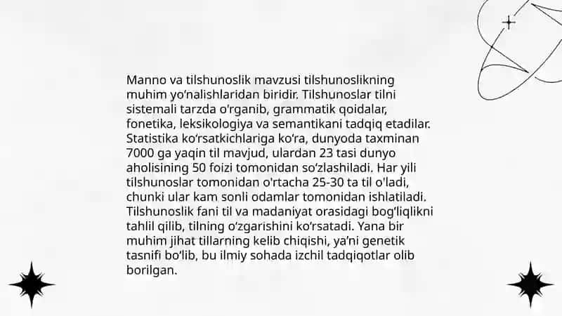 Grammatik. Manno va Kategoriyalar 4