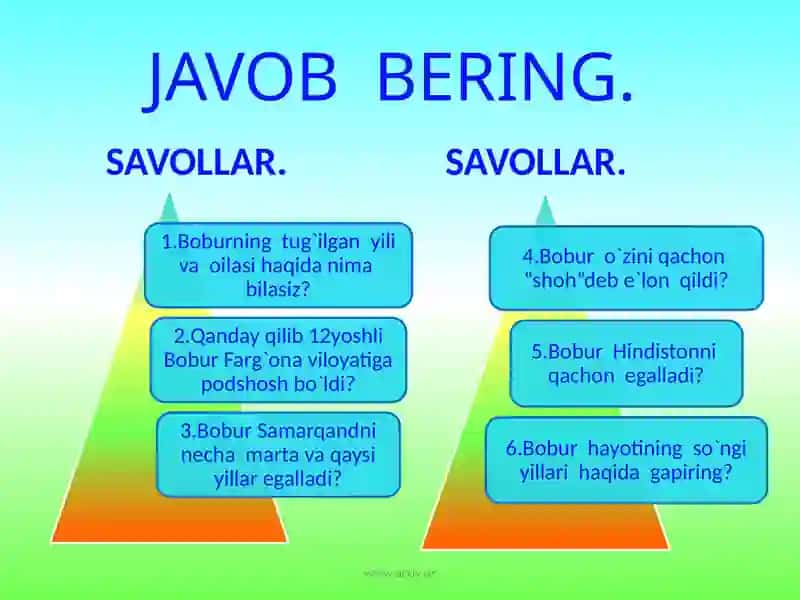 Zahiriddin Muhammad Boburning ijodiy merosi 4