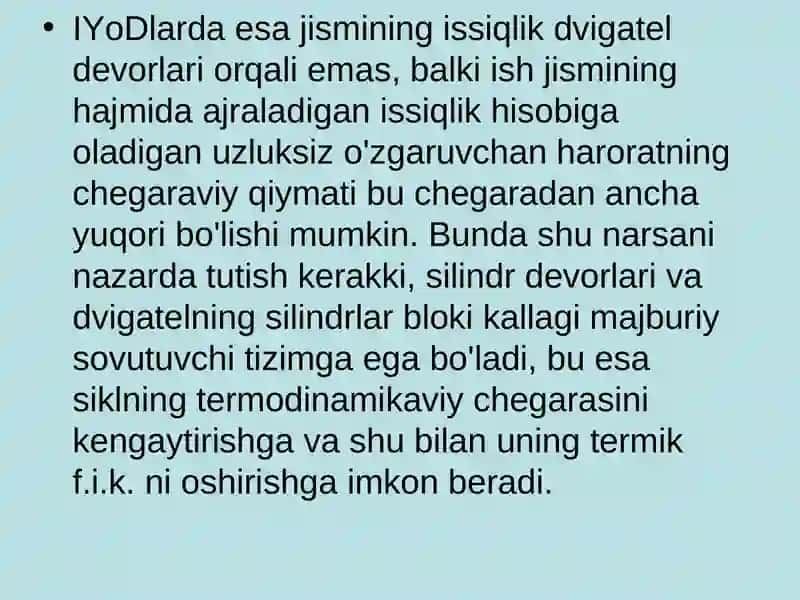 Issiqlik dvigatеllarining nazariy sikllari 4