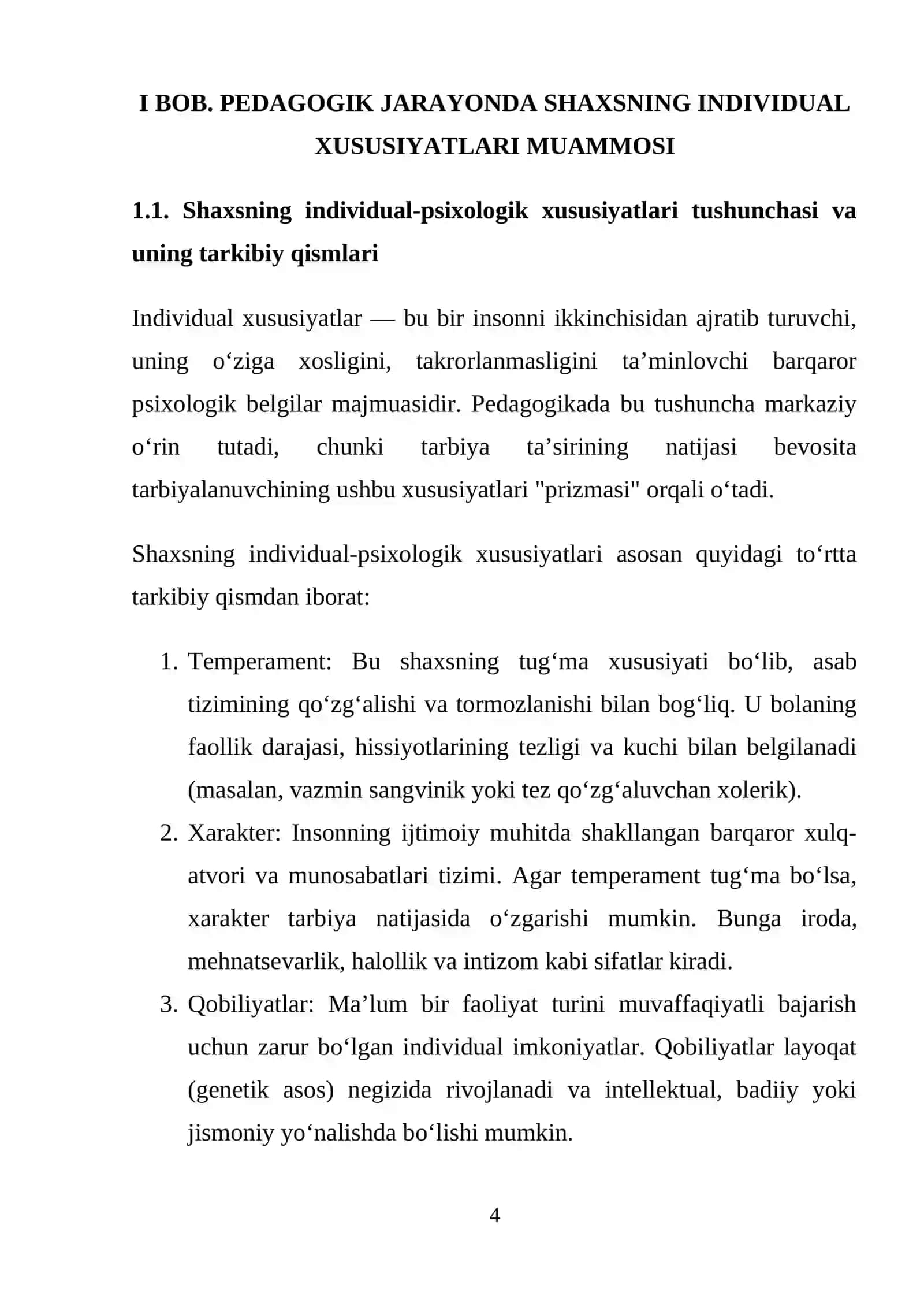TARBIYALANUVCHILARNING INDIVIDUAL XUSUSIYATLARI VA PEDAGOGIK YONDASHUV 4
